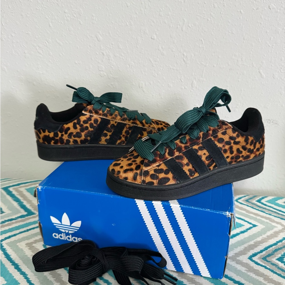 Brand New WT Adidas Campus 00s Cheetah Print with Real Fur